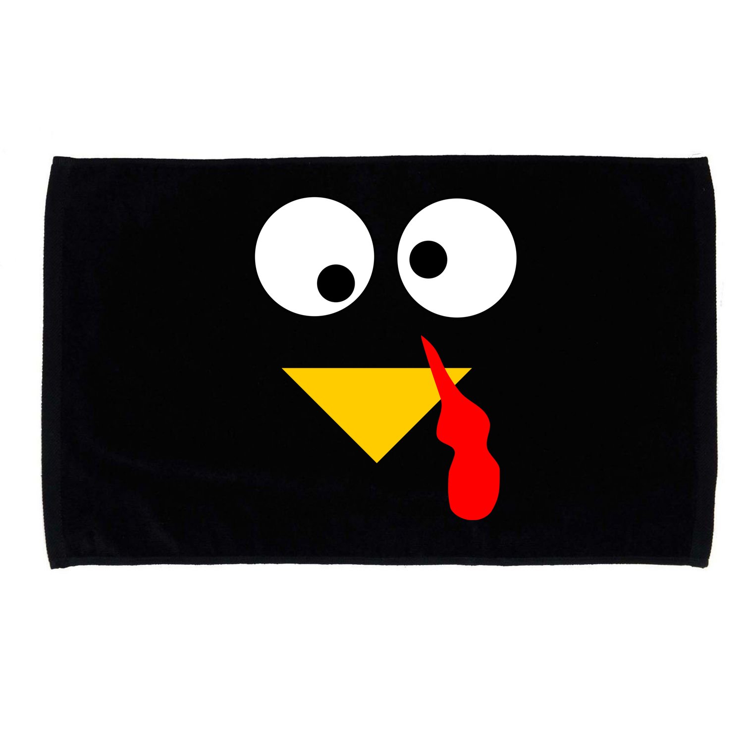 Turkey Face Gobble Thanksgiving Microfiber Hand Towel