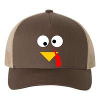 Turkey Face Gobble Thanksgiving Yupoong Adult 5-Panel Trucker Hat