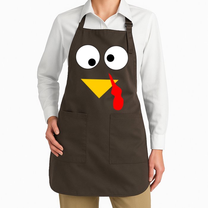 Turkey Face Gobble Thanksgiving Apron