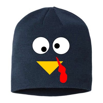 Turkey Face Gobble Thanksgiving Sustainable Beanie