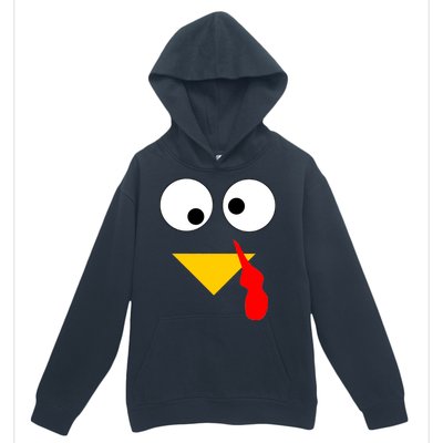 Turkey Face Gobble Thanksgiving Urban Pullover Hoodie