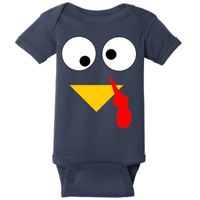 Turkey Face Gobble Thanksgiving Baby Bodysuit