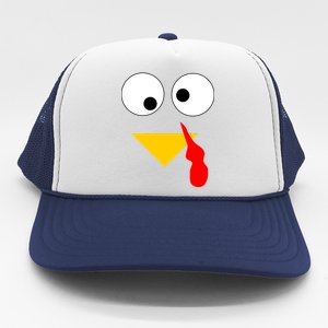 Turkey Face Gobble Thanksgiving Trucker Hat