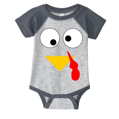 Turkey Face Gobble Thanksgiving Infant Baby Jersey Bodysuit