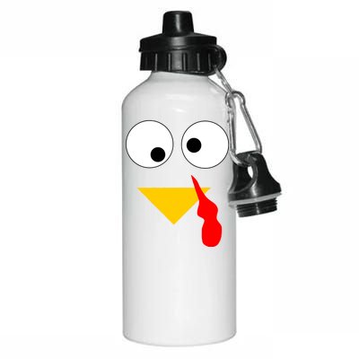 Turkey Face Gobble Thanksgiving Aluminum Water Bottle