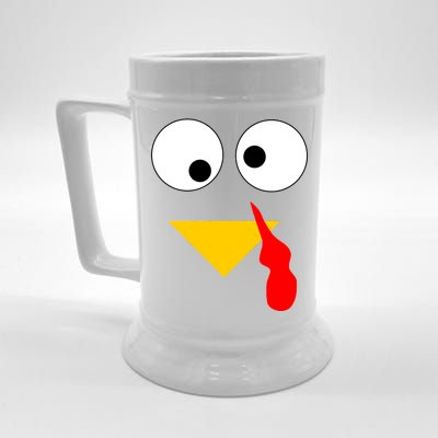 Turkey Face Gobble Thanksgiving Beer Stein