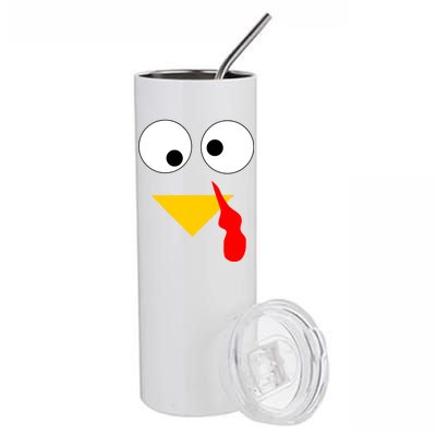 Turkey Face Gobble Thanksgiving Stainless Steel Tumbler