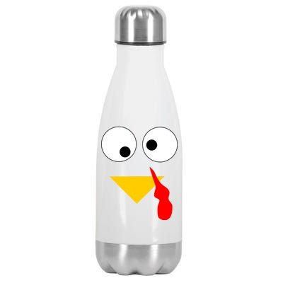 Turkey Face Gobble Thanksgiving Stainless Steel Insulated Water Bottle