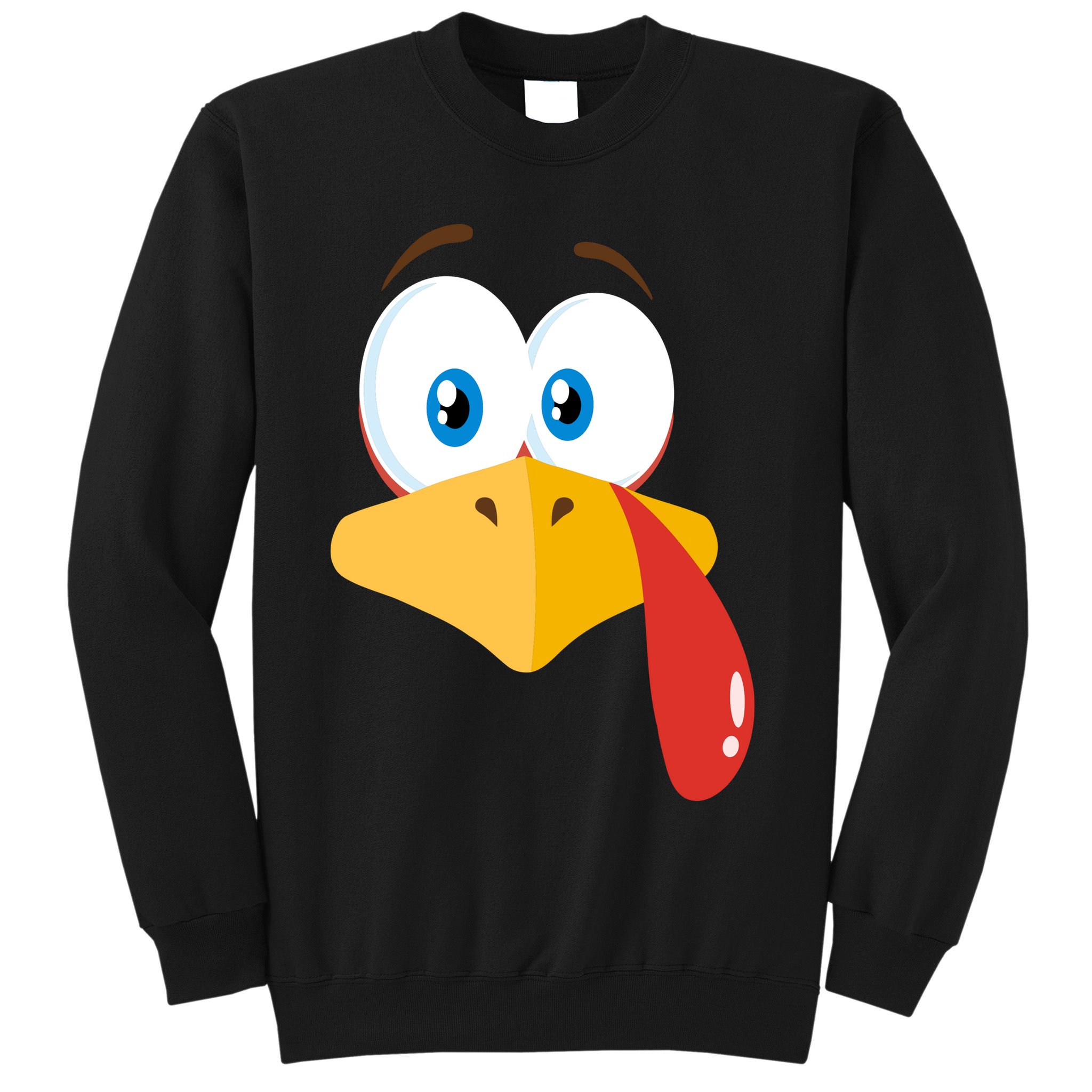 Turkey Face Pilgrim Funny Cute Sweatshirt