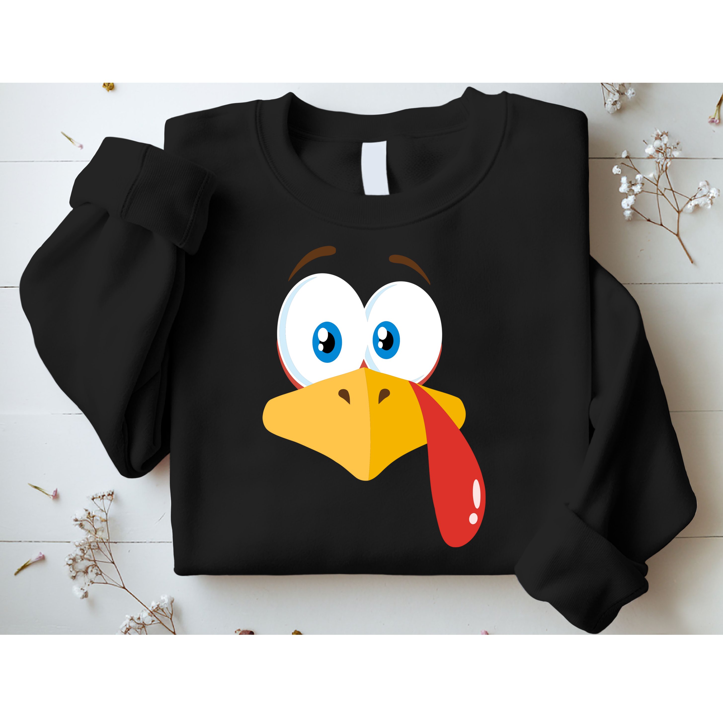Turkey Face Pilgrim Funny Cute Sweatshirt