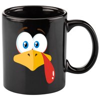 Turkey Face Pilgrim Funny Cute 11oz C Handle Ceramic Mug