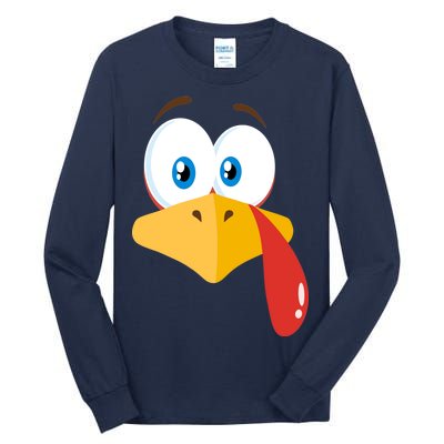 Turkey Face Pilgrim Funny Cute Tall Long Sleeve T-Shirt