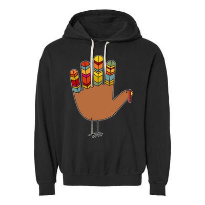 Turkey Hand High Five Garment-Dyed Fleece Hoodie