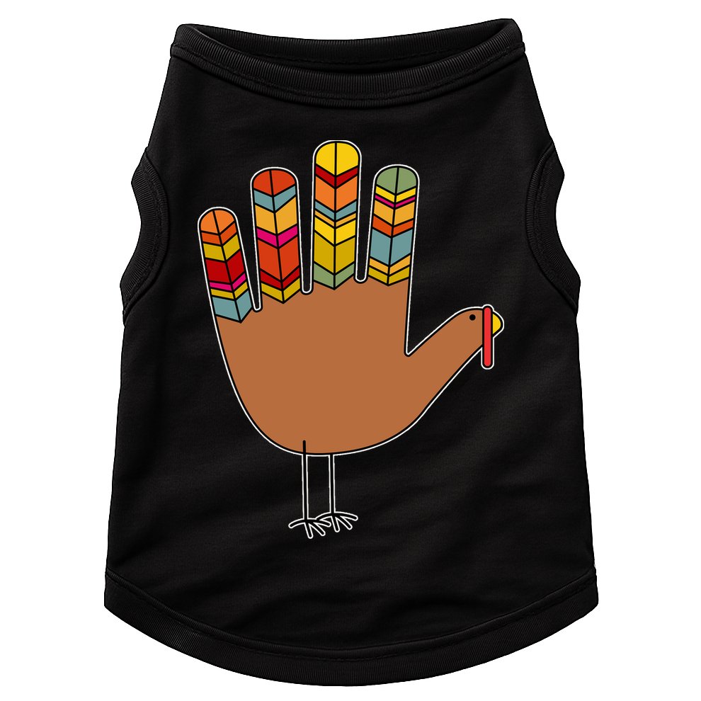 Turkey Hand High Five Doggie Tank