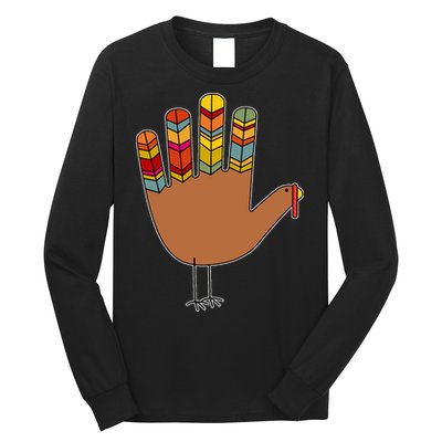 Turkey Hand High Five Long Sleeve Shirt