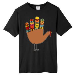 Turkey Hand High Five Tall Fusion ChromaSoft Performance T-Shirt