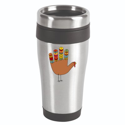 Turkey Hand High Five 16oz Travel Tumbler