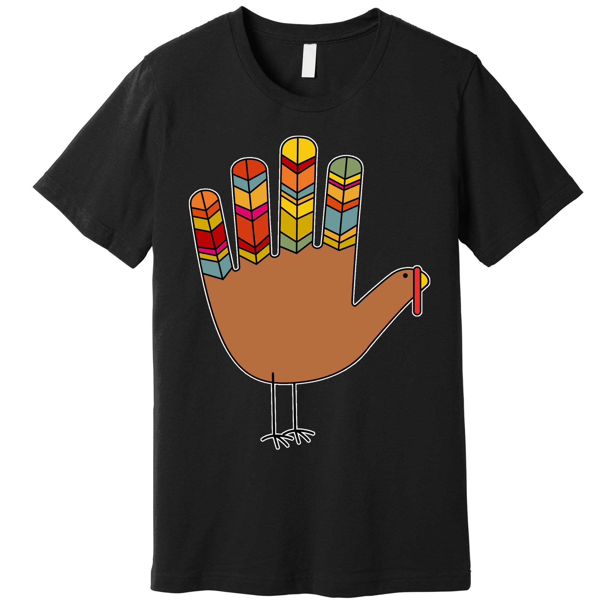 Turkey Hand High Five Premium T-Shirt