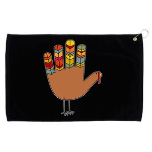 Turkey Hand High Five Grommeted Golf Towel