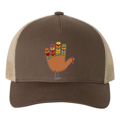 Turkey Hand High Five Yupoong Adult 5-Panel Trucker Hat