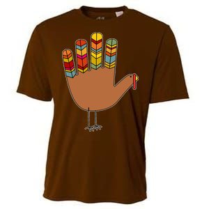 Turkey Hand High Five Cooling Performance Crew T-Shirt