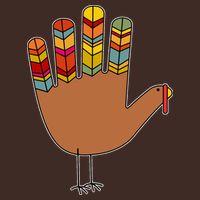 Turkey Hand High Five Cooling Performance Crew T-Shirt