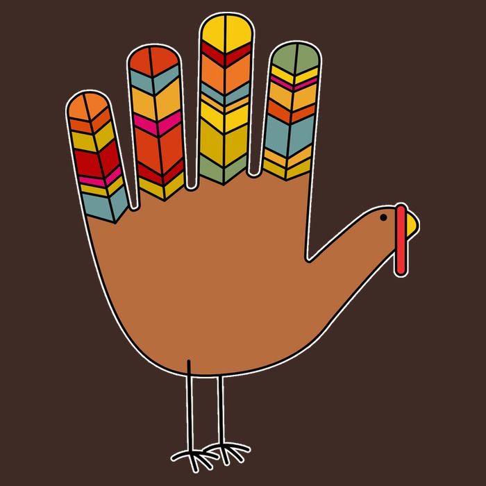 Turkey Hand High Five Cooling Performance Crew T-Shirt