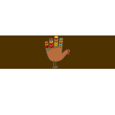 Turkey Hand High Five Bumper Sticker