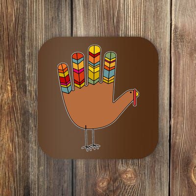 Turkey Hand High Five Coaster