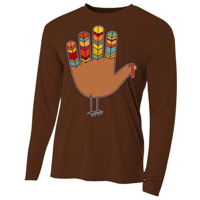 Turkey Hand High Five Cooling Performance Long Sleeve Crew