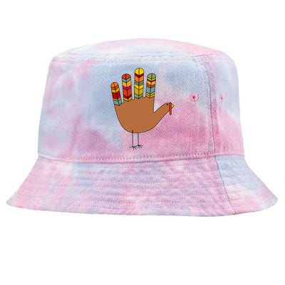 Turkey Hand High Five Tie-Dyed Bucket Hat