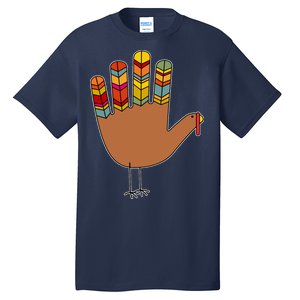 Turkey Hand High Five Tall T-Shirt