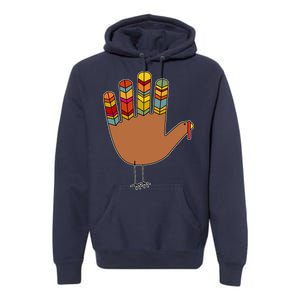 Turkey Hand High Five Premium Hoodie