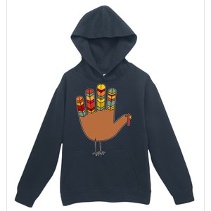 Turkey Hand High Five Urban Pullover Hoodie