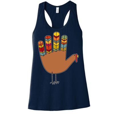 Turkey Hand High Five Women's Racerback Tank