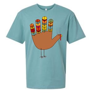 Turkey Hand High Five Sueded Cloud Jersey T-Shirt