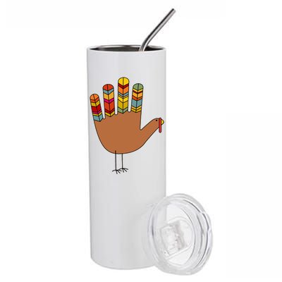 Turkey Hand High Five Stainless Steel Tumbler