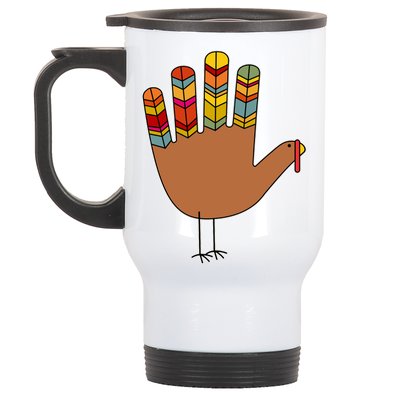 Turkey Hand High Five Stainless Steel Travel Mug