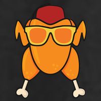 Turkey Head Happy Thanksgiving Day Funny 7 Panel Mesh Trucker Snapback Hat