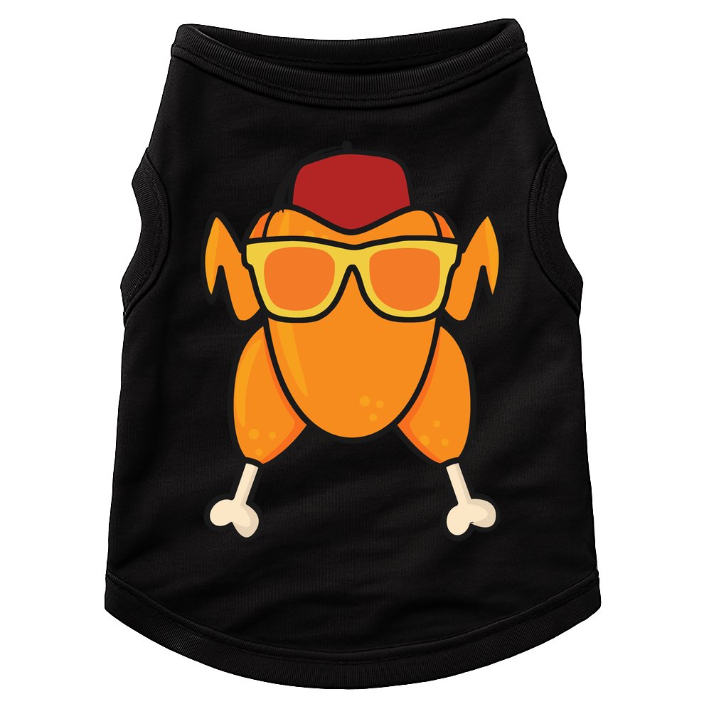 Turkey Head Happy Thanksgiving Day Funny Doggie Tank