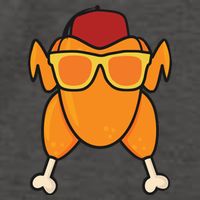 Turkey Head Happy Thanksgiving Day Funny Vector Backpack