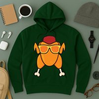 Turkey Head Happy Thanksgiving Day Funny Hoodie