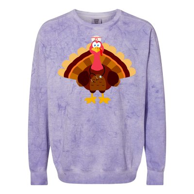 Turkey Nurse Colorblast Crewneck Sweatshirt