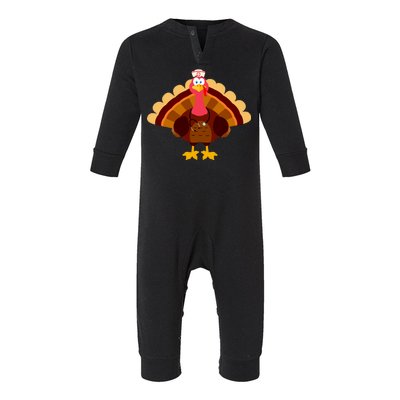 Turkey Nurse Infant Fleece One Piece