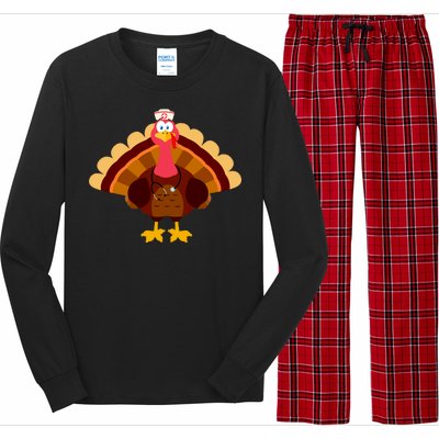 Turkey Nurse Long Sleeve Pajama Set