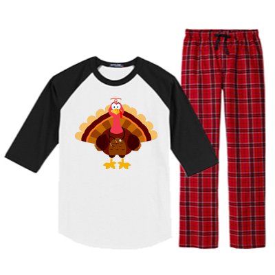 Turkey Nurse Raglan Sleeve Pajama Set