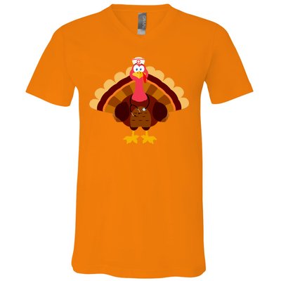 Turkey Nurse V-Neck T-Shirt