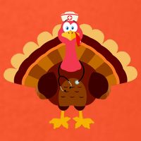 Turkey Nurse Button