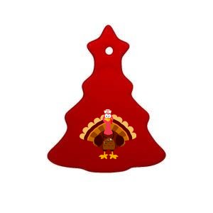 Turkey Nurse Ceramic Tree Ornament