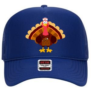 Turkey Nurse High Crown Mesh Back Trucker Hat